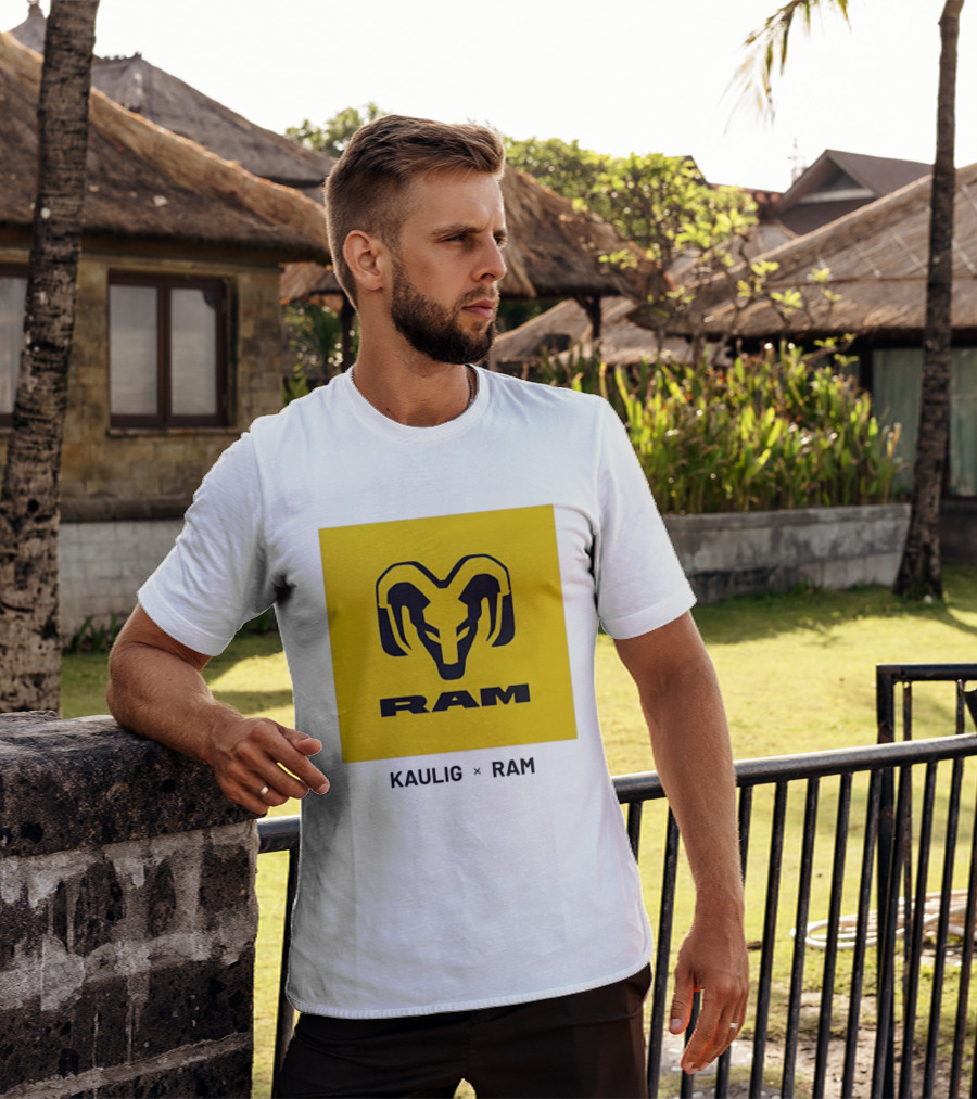 KAULIG X RAM Bold Yellow Icon Collaboration T-Shirt