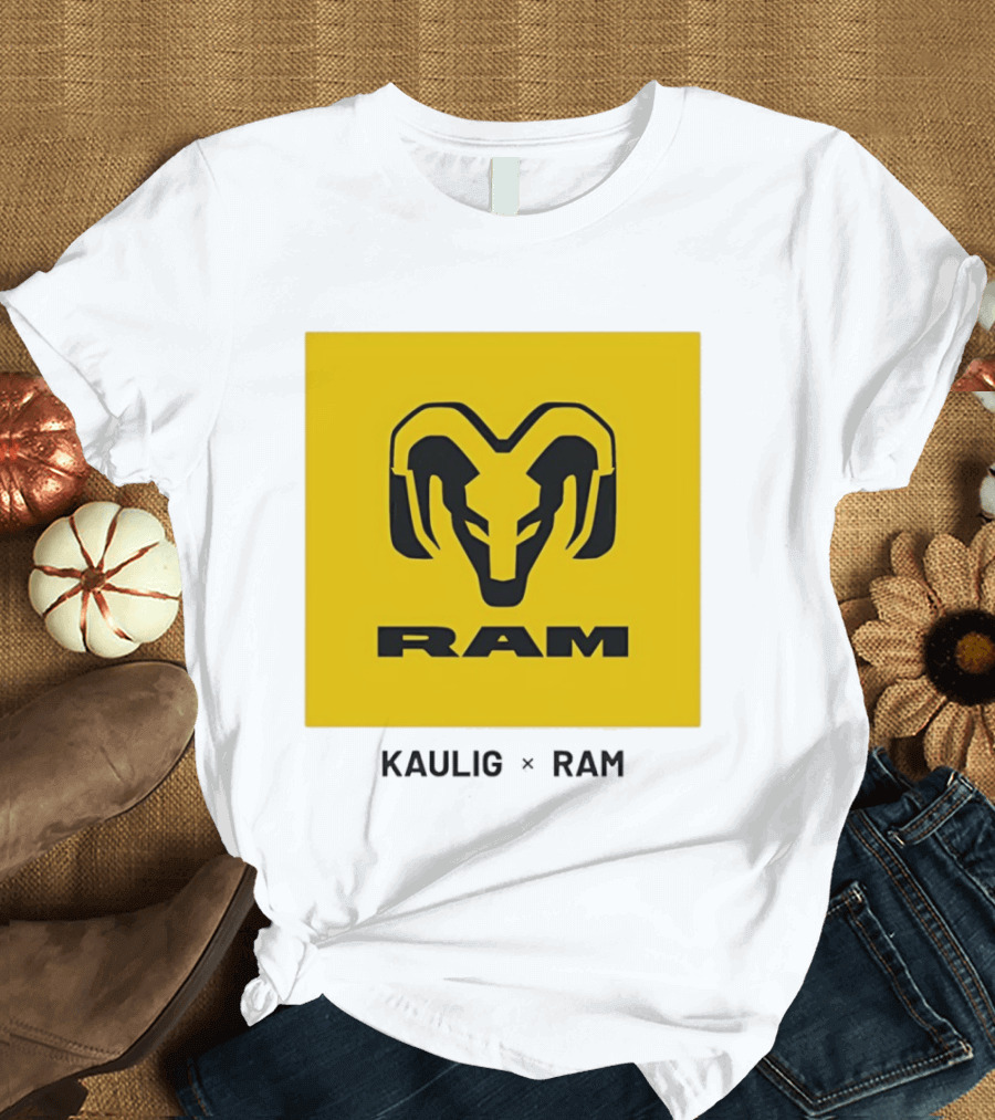 KAULIG X RAM Bold Yellow Icon Collaboration T-Shirt