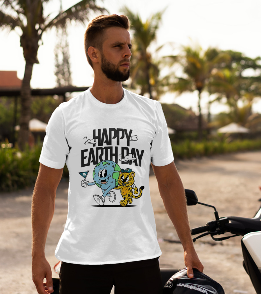 Jacksonville Jaguars Happy Earth Day Celebration With Earth And Jaguar T-Shirt