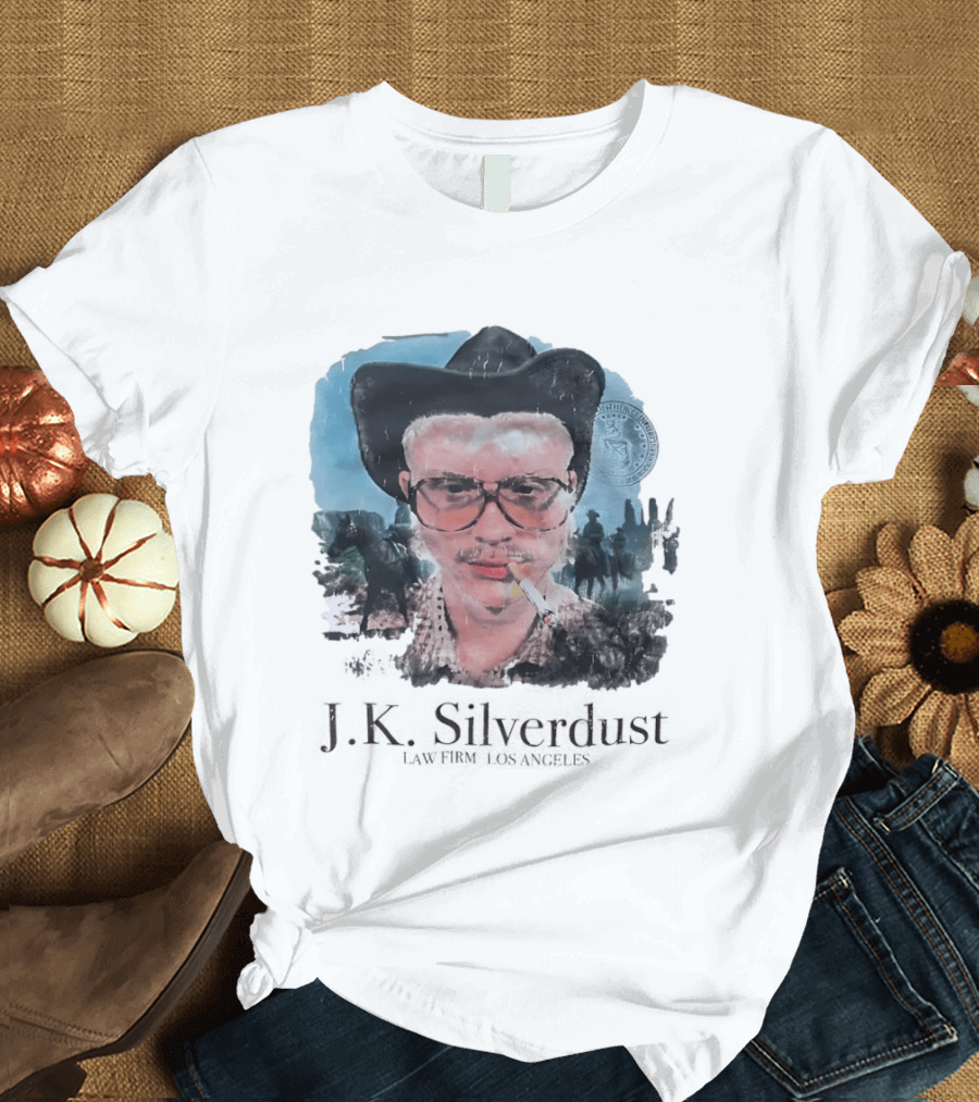 JK Silverdust Cowboy Los Angeles Vintage Style Smoking T-Shirt