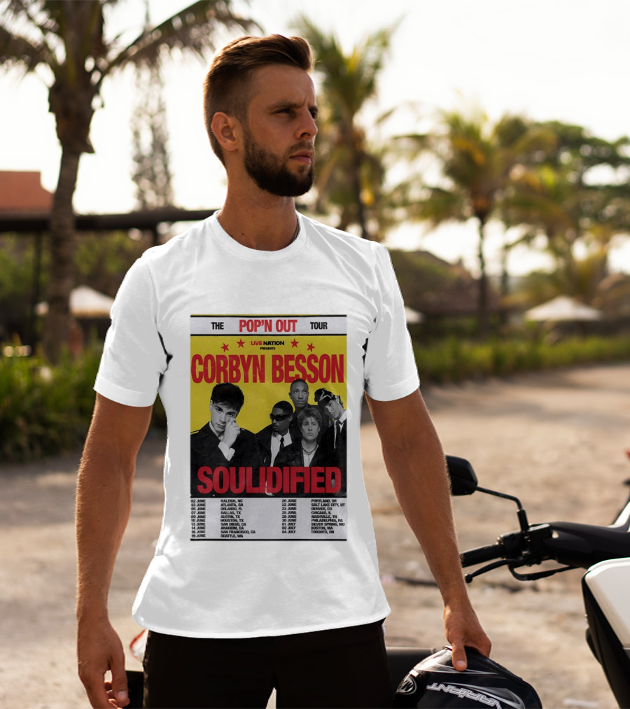 Live Nation Presents Corbyn Besson The Pop'n Out Tour 2026 Soulidified T-Shirt