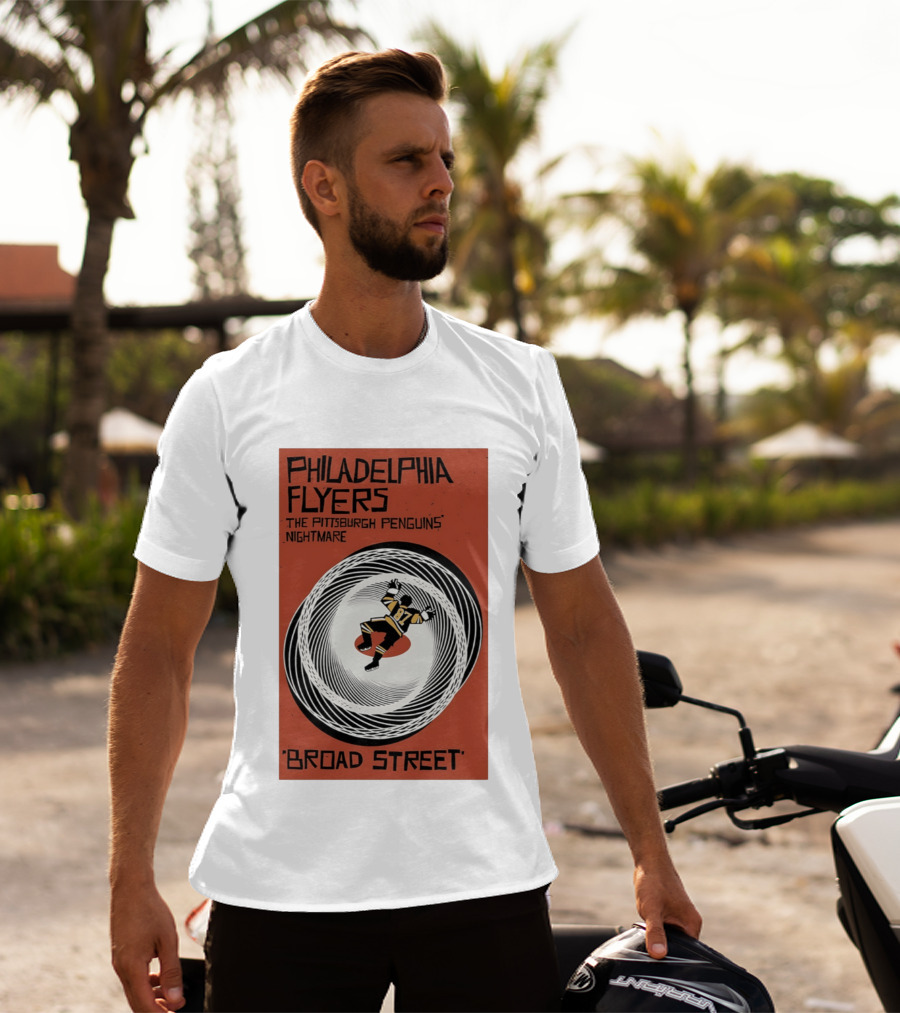 Philadelphia Flyers Broad Street Rivalry The Pittsburgh Penguins Nightmare T-Shirt