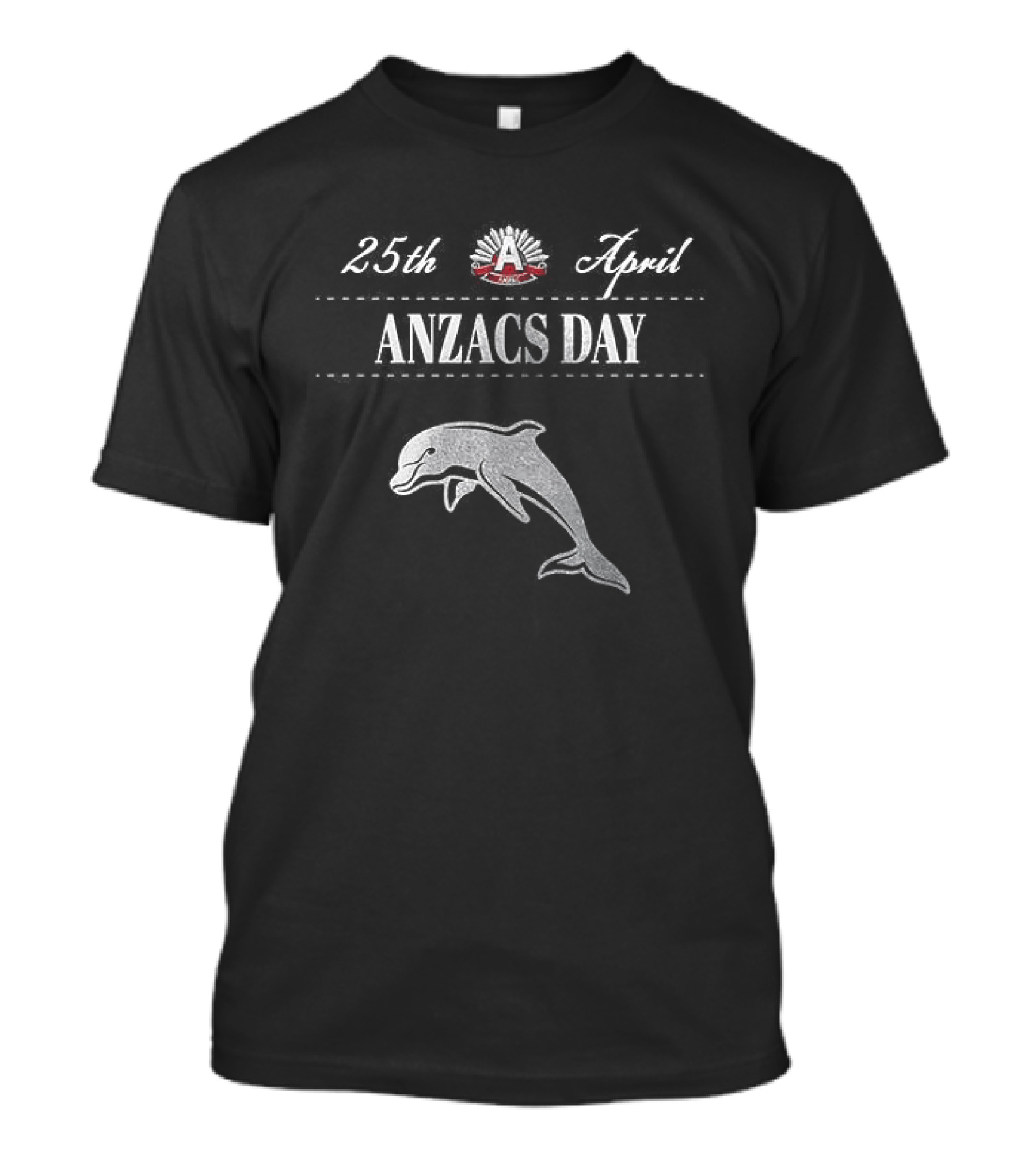 Dolphins NRL Anzacs Day Lest We Forget T-Shirt