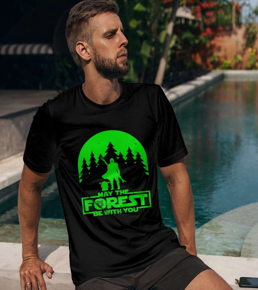 May The Forest Be With You Star Wars Trees And Characters T-Shirt