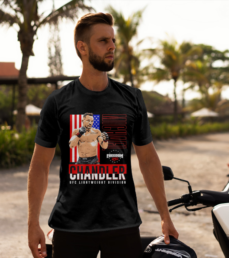 Michael Chandler UFC 250 Blessed American Flag T-Shirt