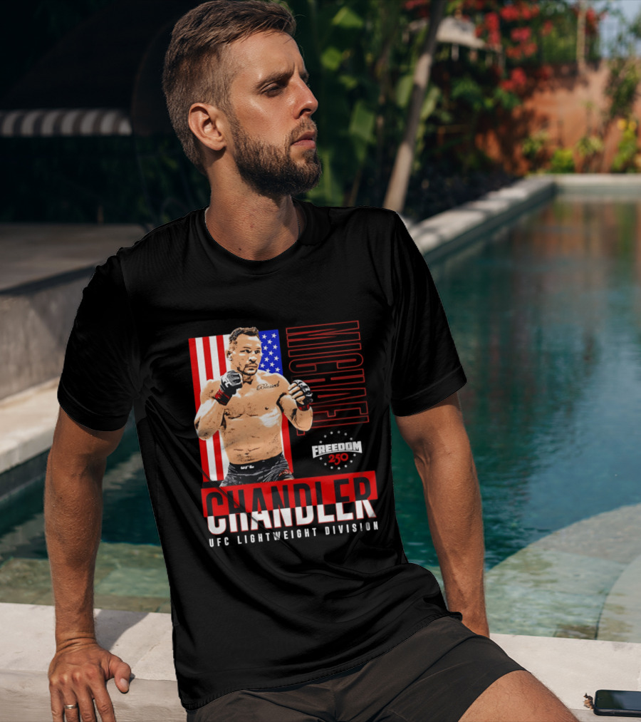 Michael Chandler UFC 250 Blessed American Flag T-Shirt
