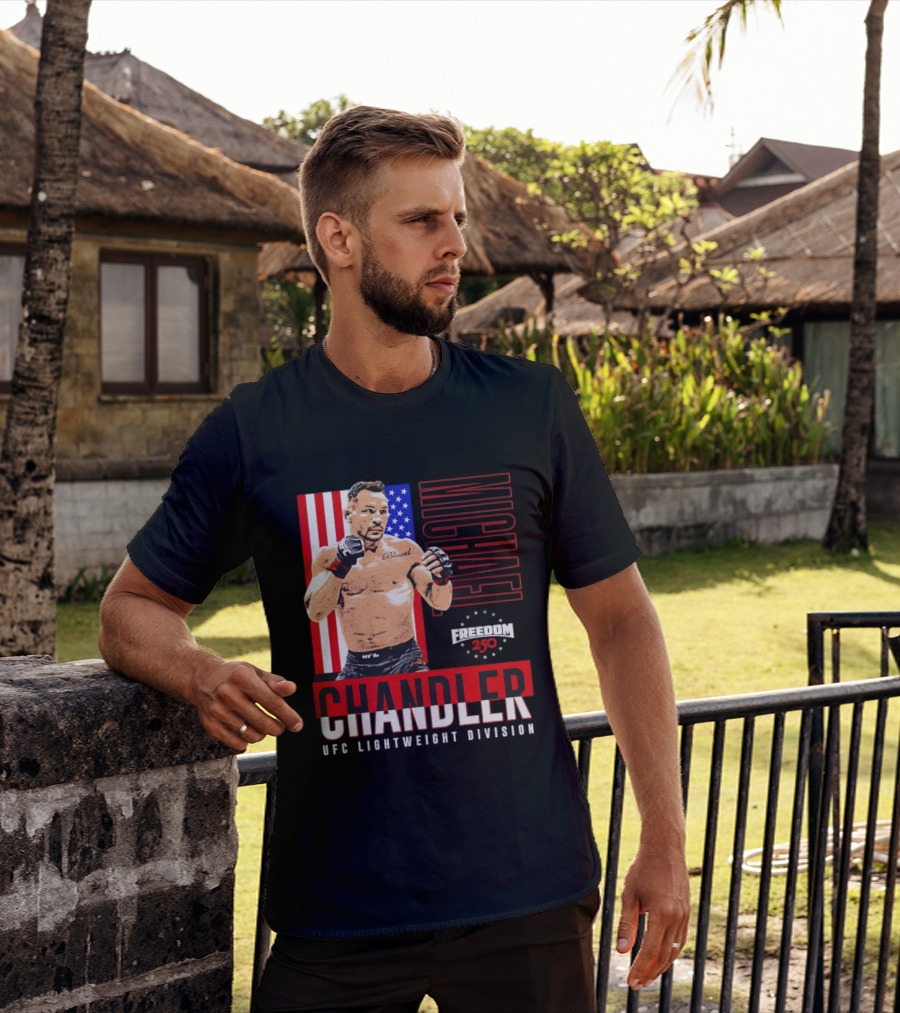 Michael Chandler UFC 250 Blessed American Flag T-Shirt