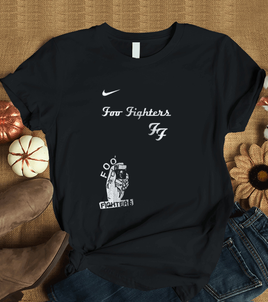 Foo Fighters Nike Do You Love Rock N Roll Skull Tattoo T-Shirt