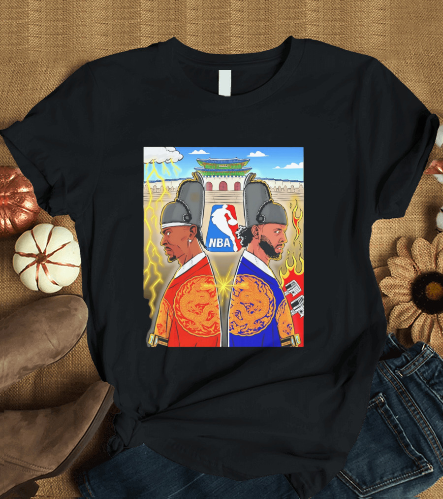 Shai Gilgeous Alexander Cade Cunningham 2026 NBA Korea Dragons Gyeongbokgung Palace T-Shirt