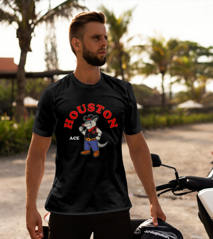 Houston Gamblers Armadillo Cowboy Ace 2026 T-Shirt