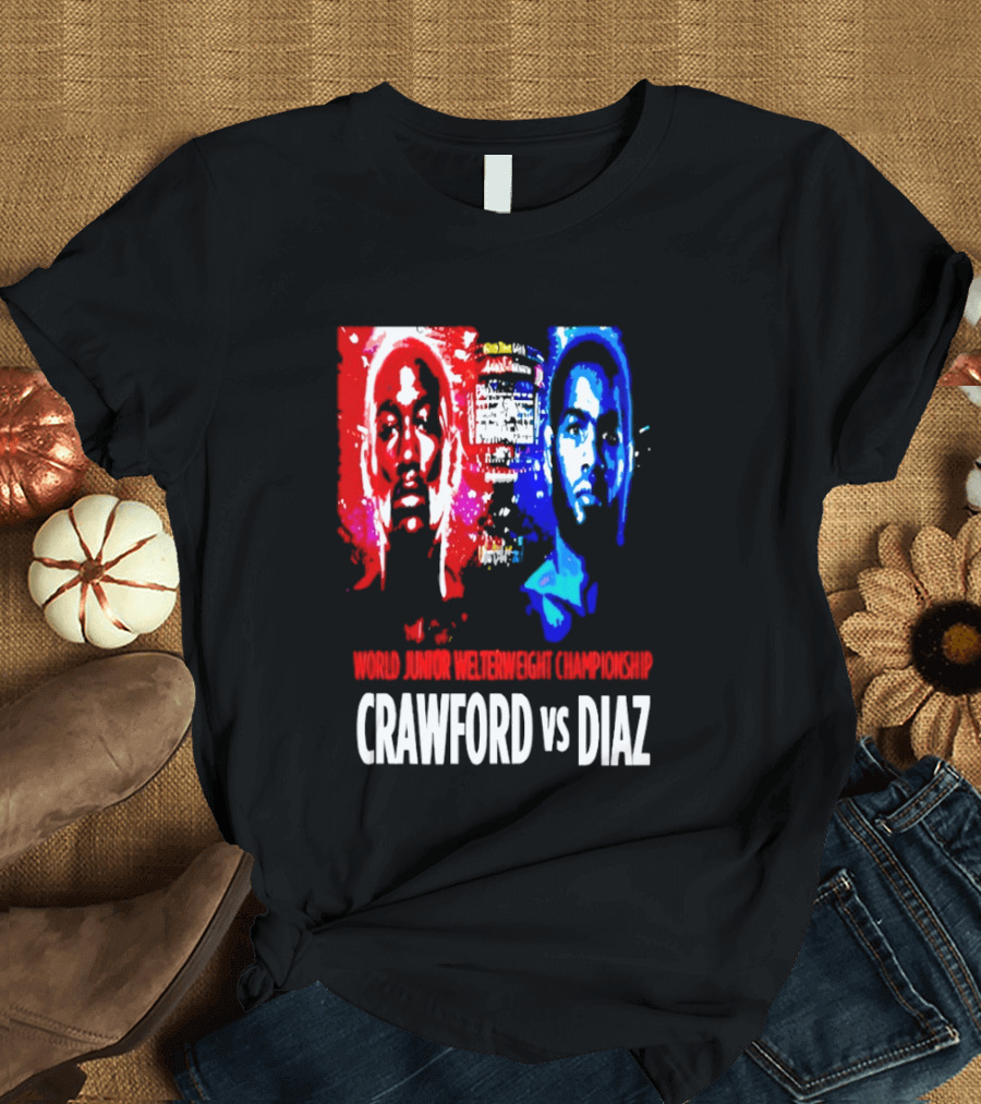 Crawford Vs Diaz World Junior Welterweight Championship Boxing T-Shirt