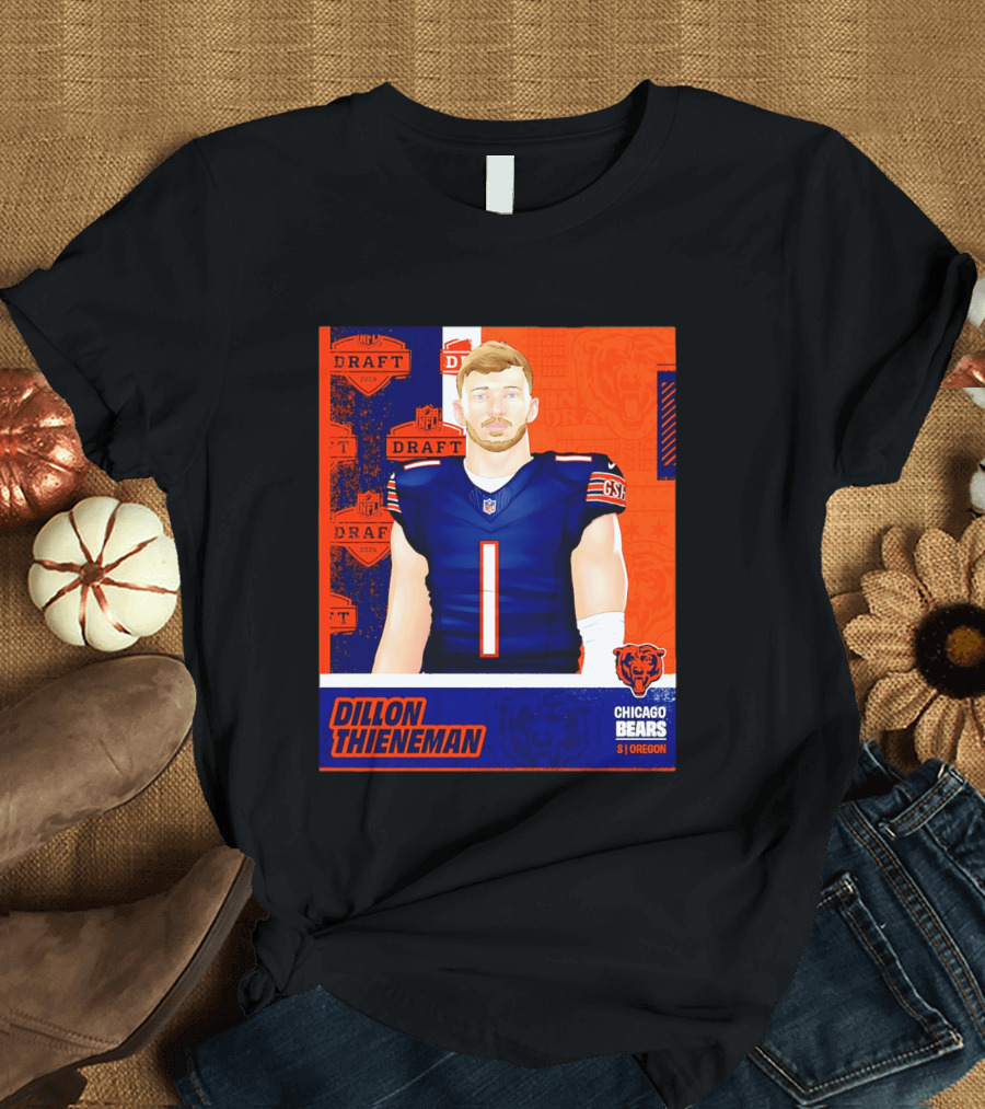 NFL 2026 Draft Chicago Bears Dillon Thieneman Oregon T-Shirt
