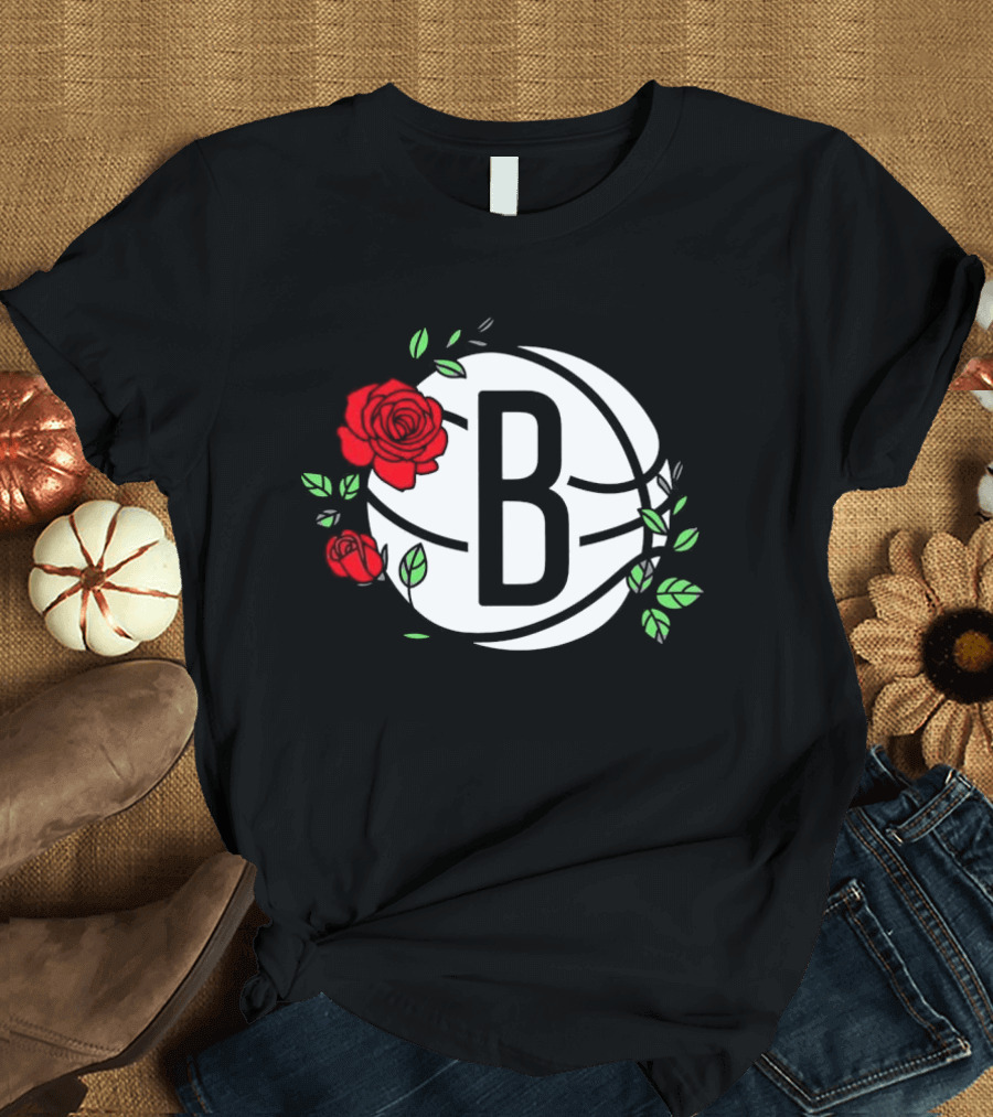 Brooklyn Nets B Roses Sant Jordi's Day Coach Fernández T-Shirt