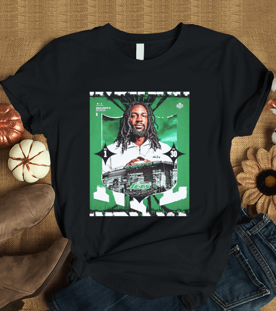 Omar Cooper Jr. Wide Receiver New York Jets 2026 Draft Pick 1 MetLife Stadium T-Shirt