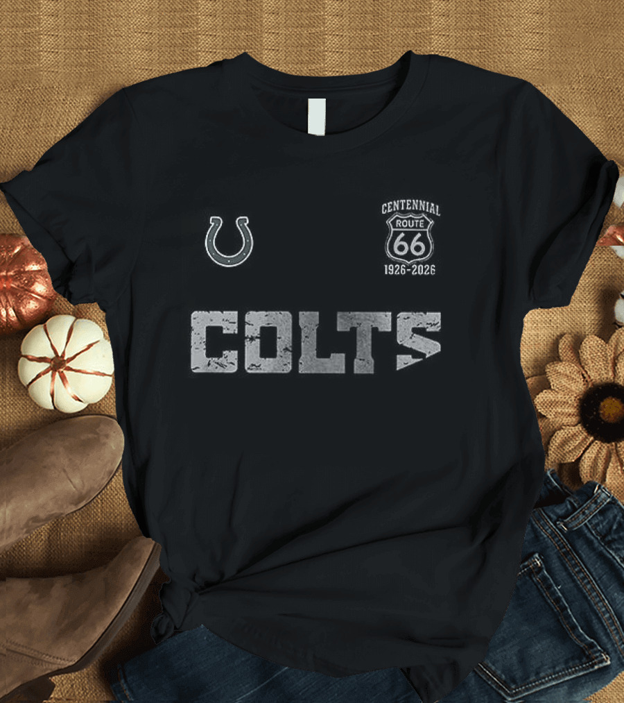 Indianapolis Colts Route 66 Centennial 100th Anniversary T-Shirt