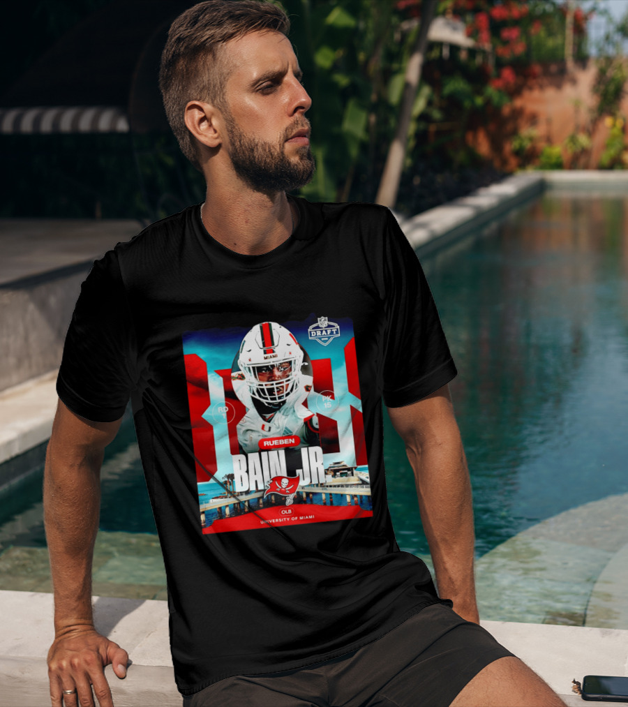 Rueben Bain Jr Tampa Bay Buccaneers NFL Draft 2026 University Of Miami T-Shirt
