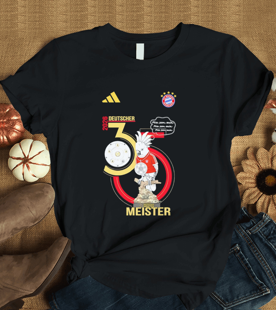 FC Bayern Munich Deutscher Meister 35 Bundes Liga Trophy 2026 T-Shirt