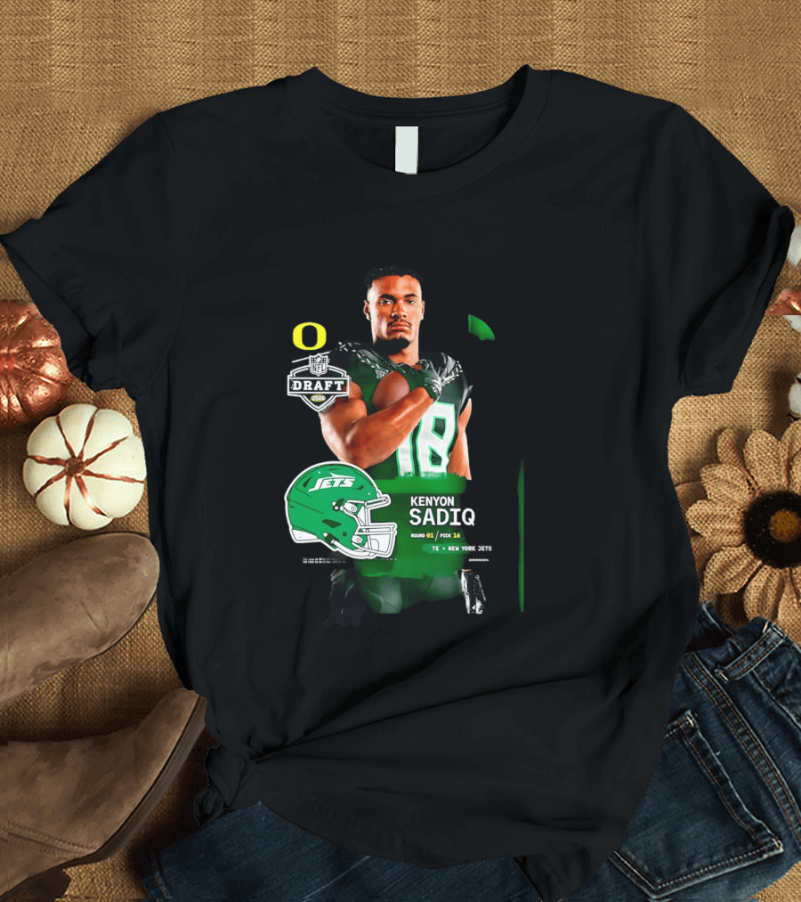Kenyon Sadiq 2026 NFL Draft Round 1 Pick 16 New York Jets T-Shirt