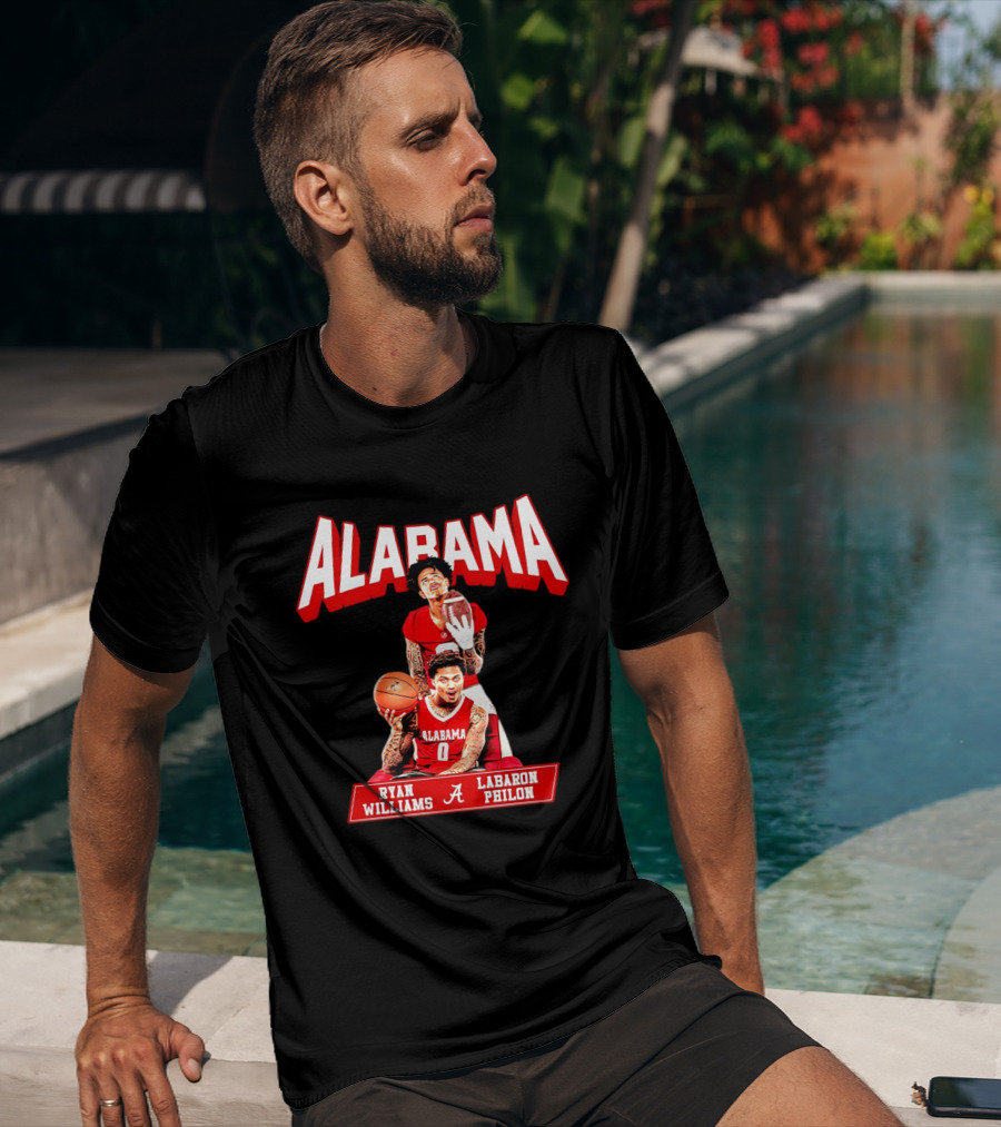 Alabama Crimson Tide Ryan Williams Labaron Philon Basketball Football T-Shirt