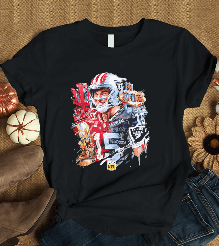 Las Vegas Raiders Welcome Fernando Mendoza Indiana Hoosiers NFL Raiders Football T-Shirt