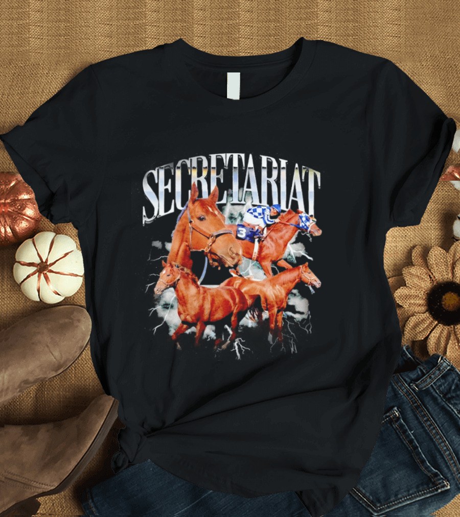 SECRETARIAT Horse Racing Legend Triple Crown Winner T-Shirt