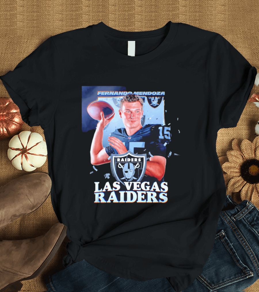 Fernando Mendoza Las Vegas Raiders Quarterback NFL Draft T-Shirt