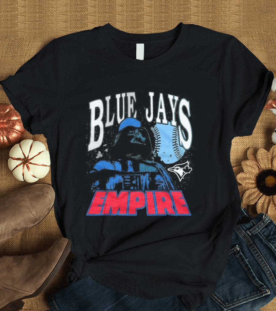Star Wars MLB Crossover Blue Jays Empire Collaboration T-Shirt