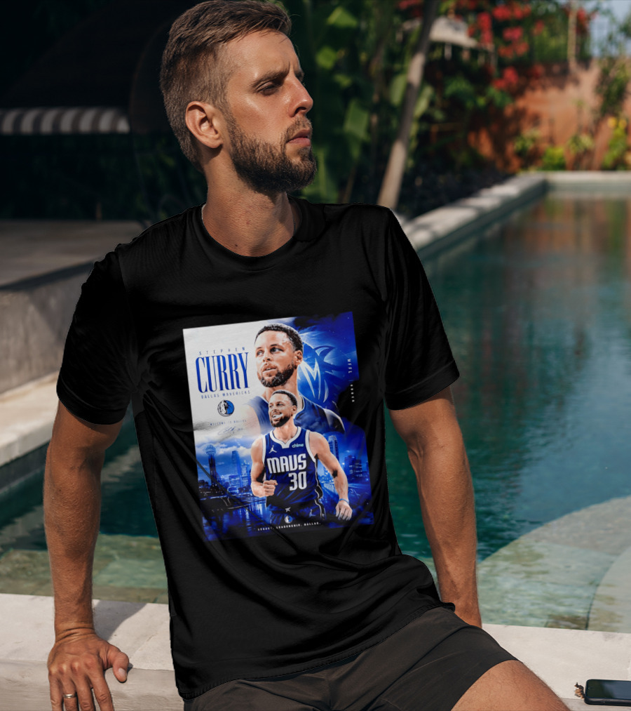 Stephen Curry Dallas Mavericks Welcome To Dallas Legacy Leadership Mavs 30 T-Shirt