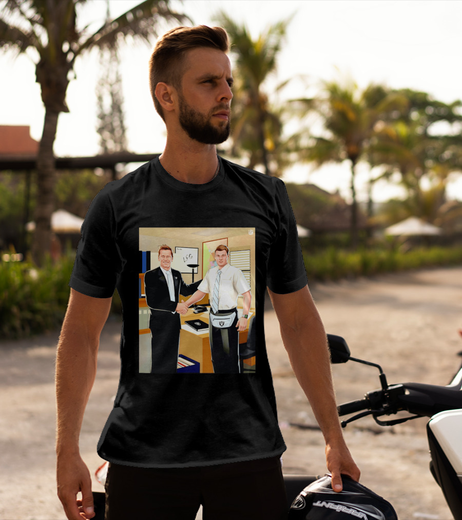 Fernando Mendoza Tom Brady Handshake NFL LFG Las Vegas Raiders T-Shirt