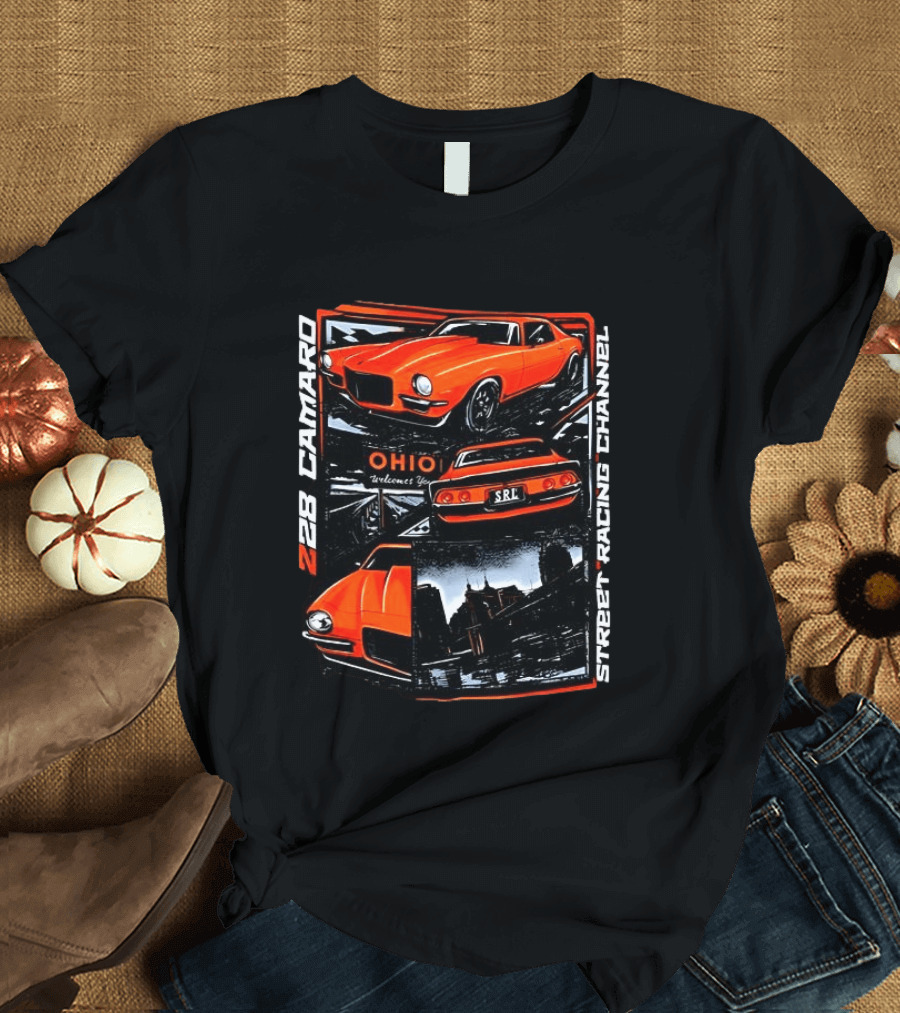Ohio Welcome Z28 Camaro Street Racing Channel SRL T-Shirt