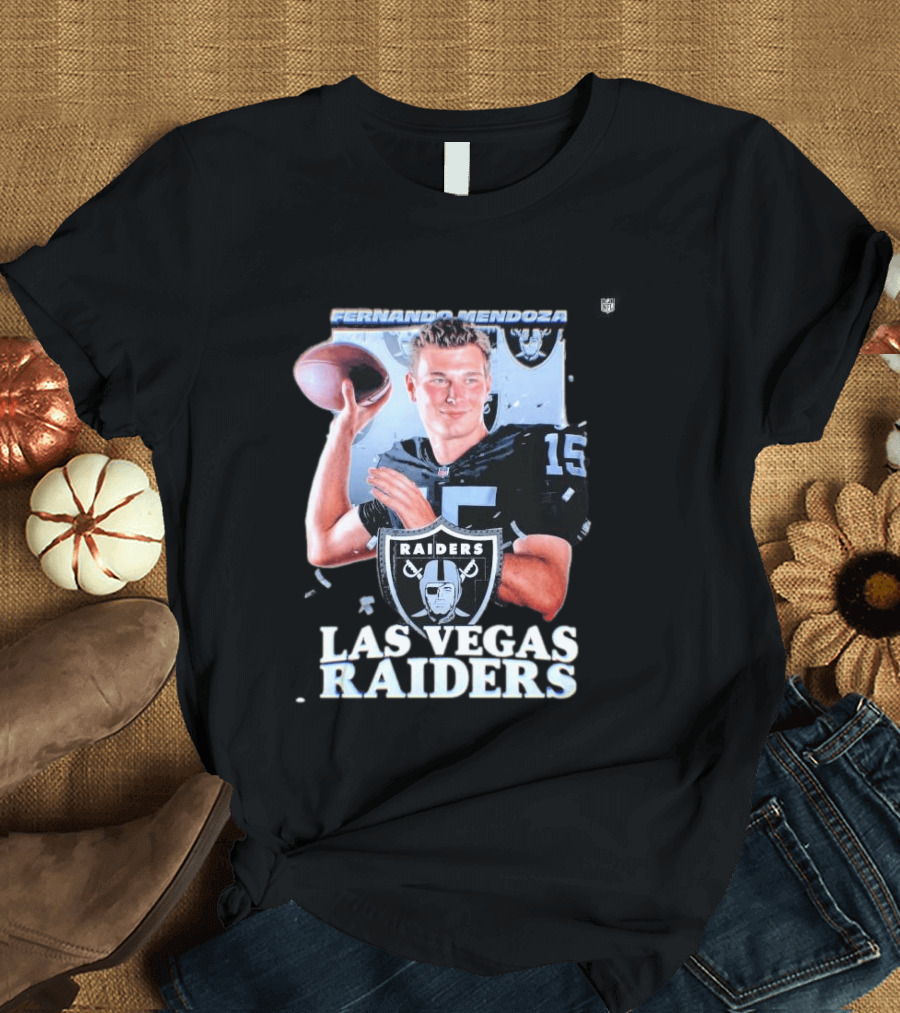 Fernando Mendoza Las Vegas Raiders Quarterback 2026 Mock Draft Prospect T-Shirt