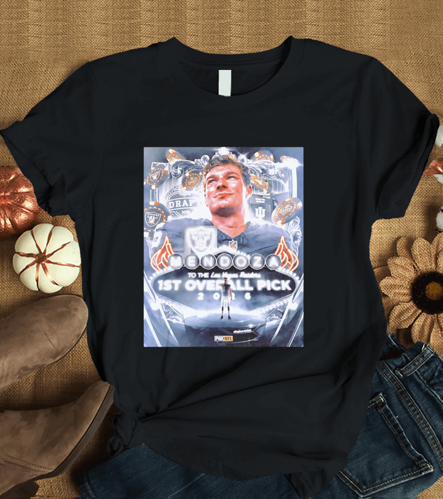 Fernando Mendoza Las Vegas Raiders 1st Overall Pick 2026 NFL Draft Fox Sports T-Shirt
