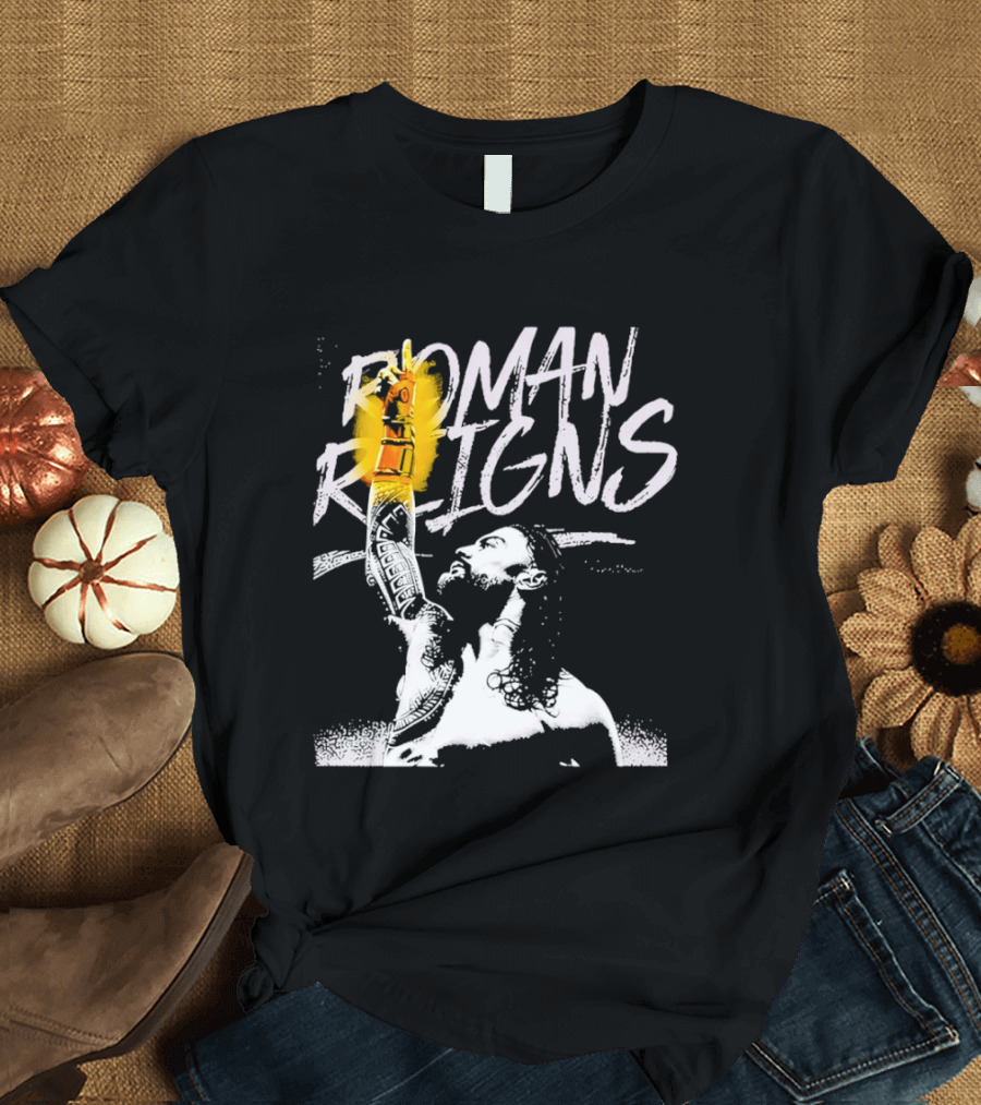 Roman Reigns WrestleMania 42 Champion 2026 Vegas Heavyweight T-Shirt