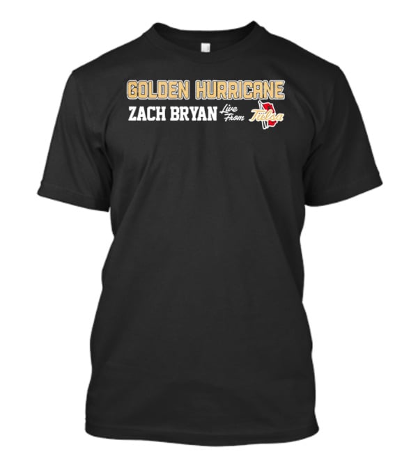 Golden Hurricane Zach Bryan Live From Tulsa T-Shirt