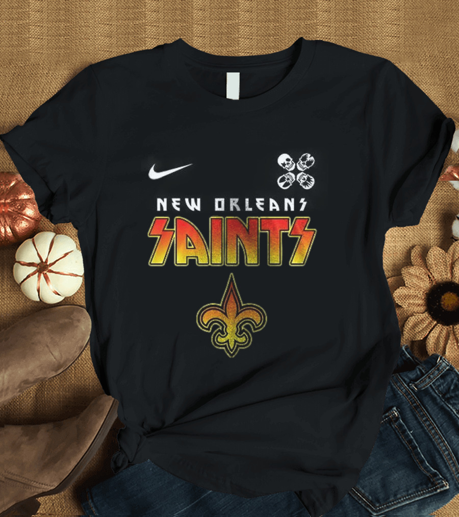 New Orleans Saints Rock And Roll Abbey Road T-Shirt