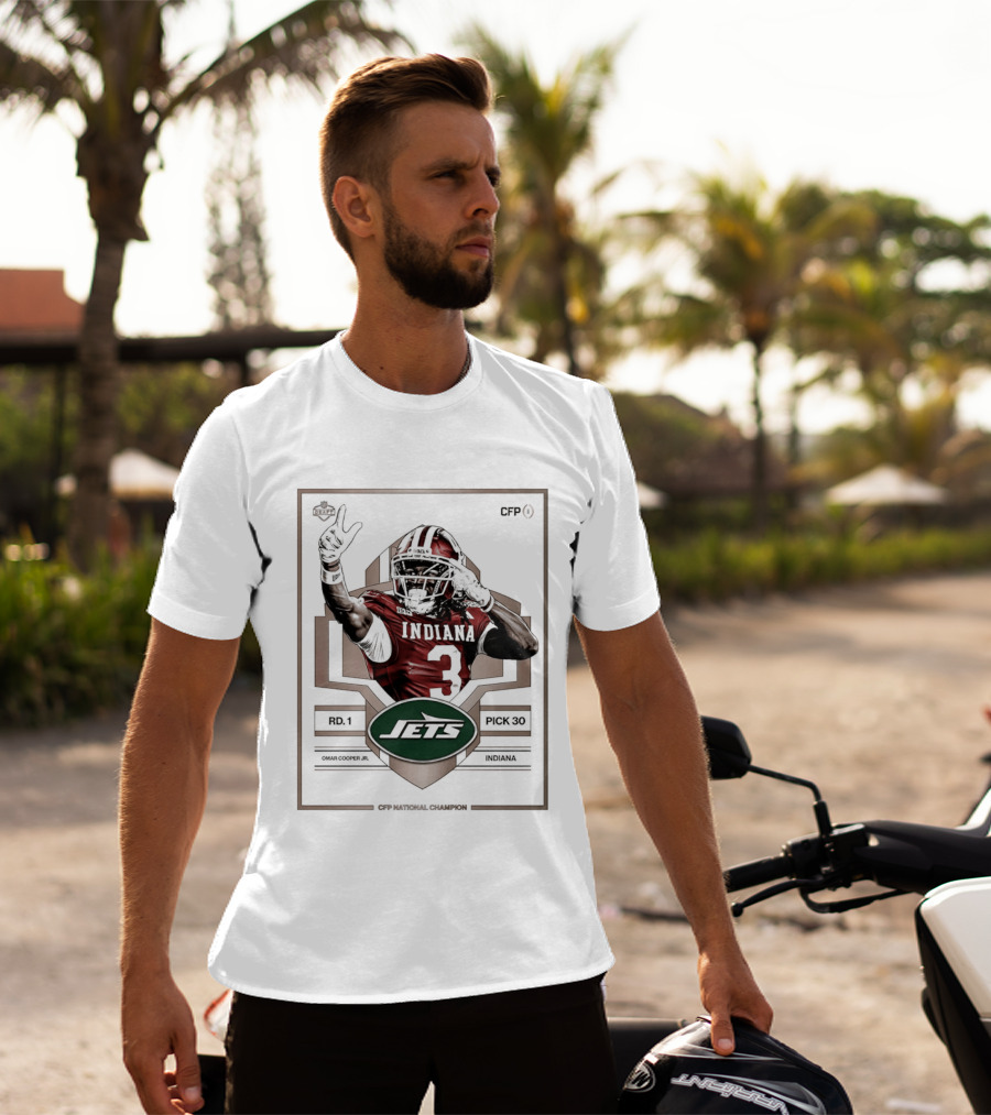 New York Jets First Round Draft Pick Omar Cooper Jr 33 Indiana 2026 T-Shirt