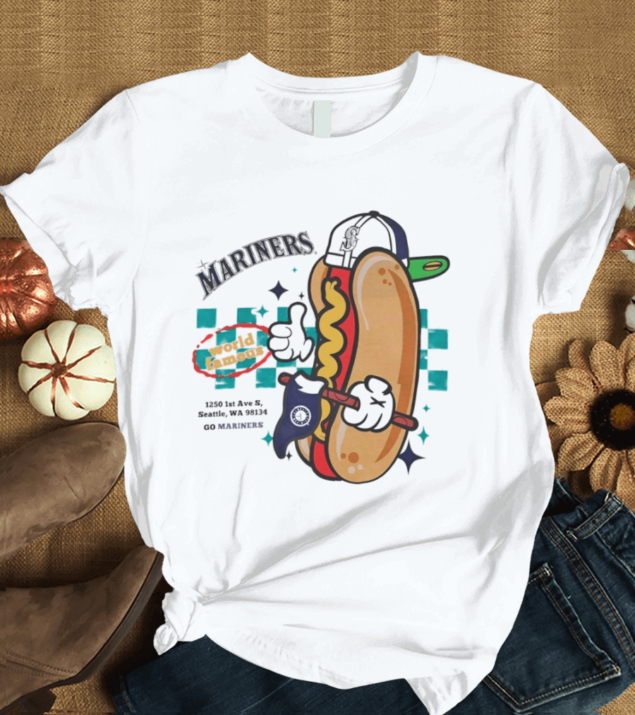 Mariners Concessions Classic Hot Dog Safeco Field Seattle WA #GoMariners T-Shirt
