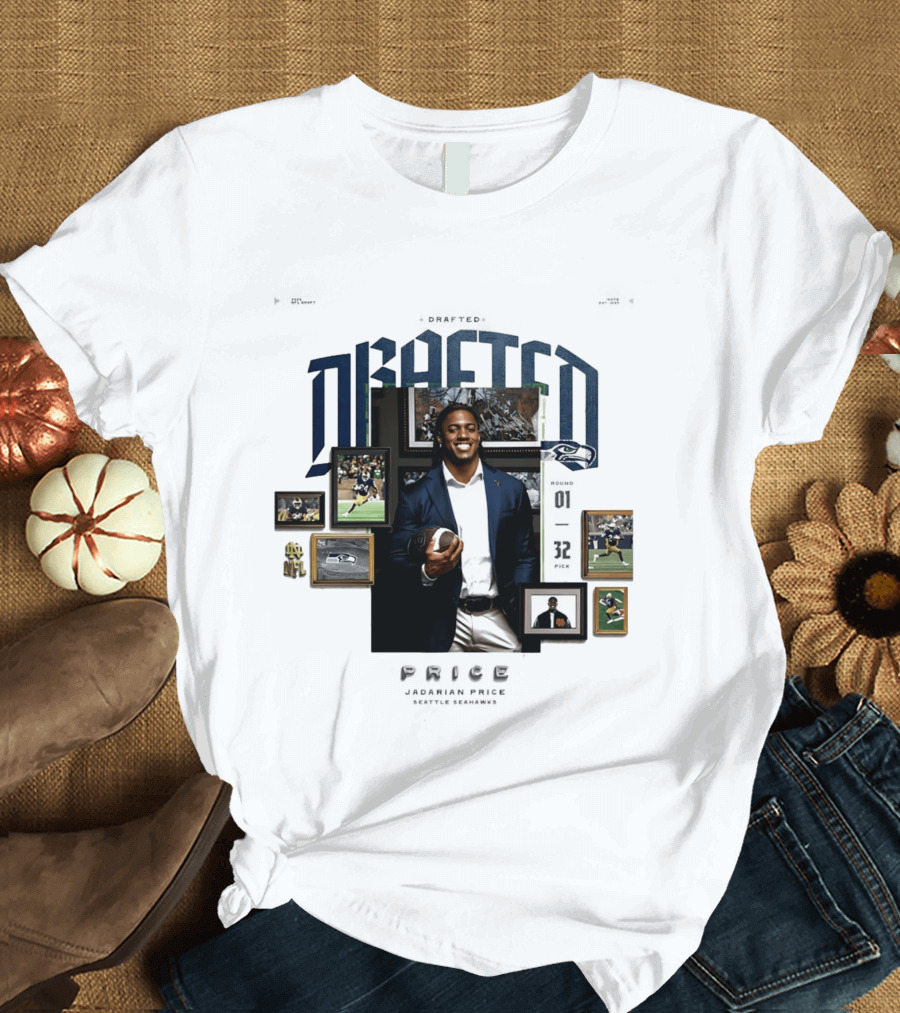 Seattle Seahawk 2026 Drafted Jadarian Price Football Highlights NFL T-Shirt