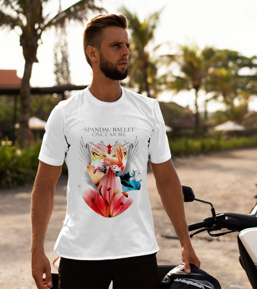Spandau Ballet Once More Floral Abstract Wings T-Shirt