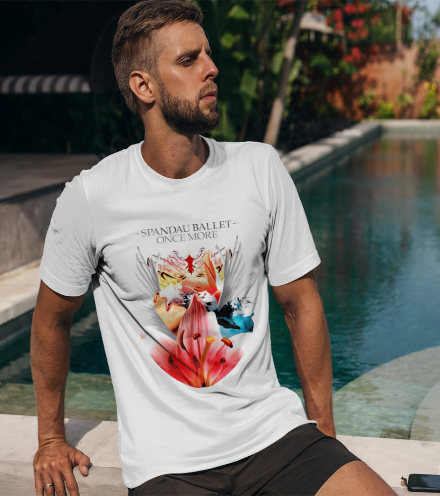 Spandau Ballet Once More Floral Abstract Wings T-Shirt