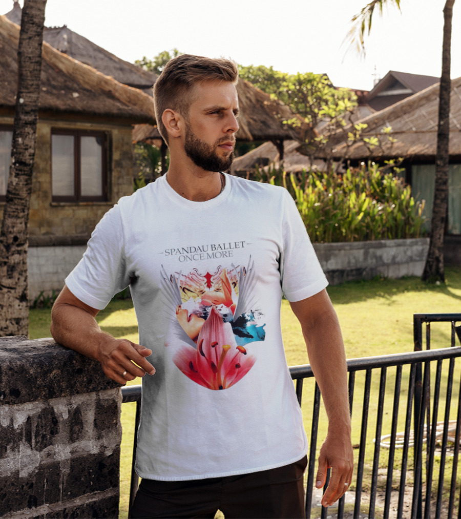 Spandau Ballet Once More Floral Abstract Wings T-Shirt