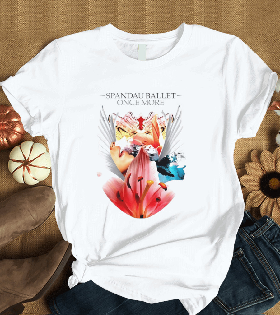 Spandau Ballet Once More Floral Abstract Wings T-Shirt