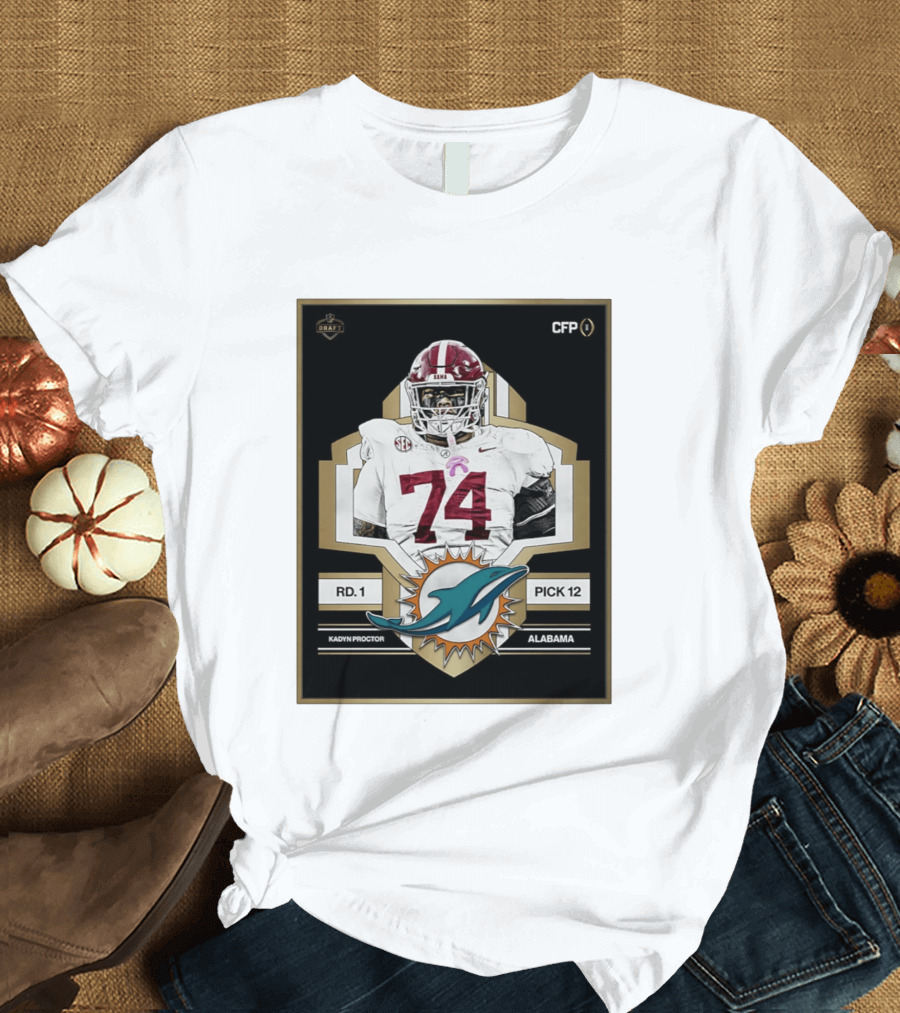 Kadyn Proctor Alabama Crimson Tide Pick 12 Draft 2026 T-Shirt