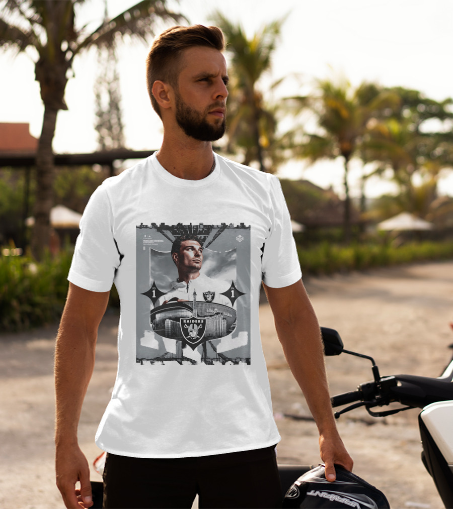 Las Vegas Raiders Quarterback Fernando Mendoza Allegiant Stadium 2026 T-Shirt