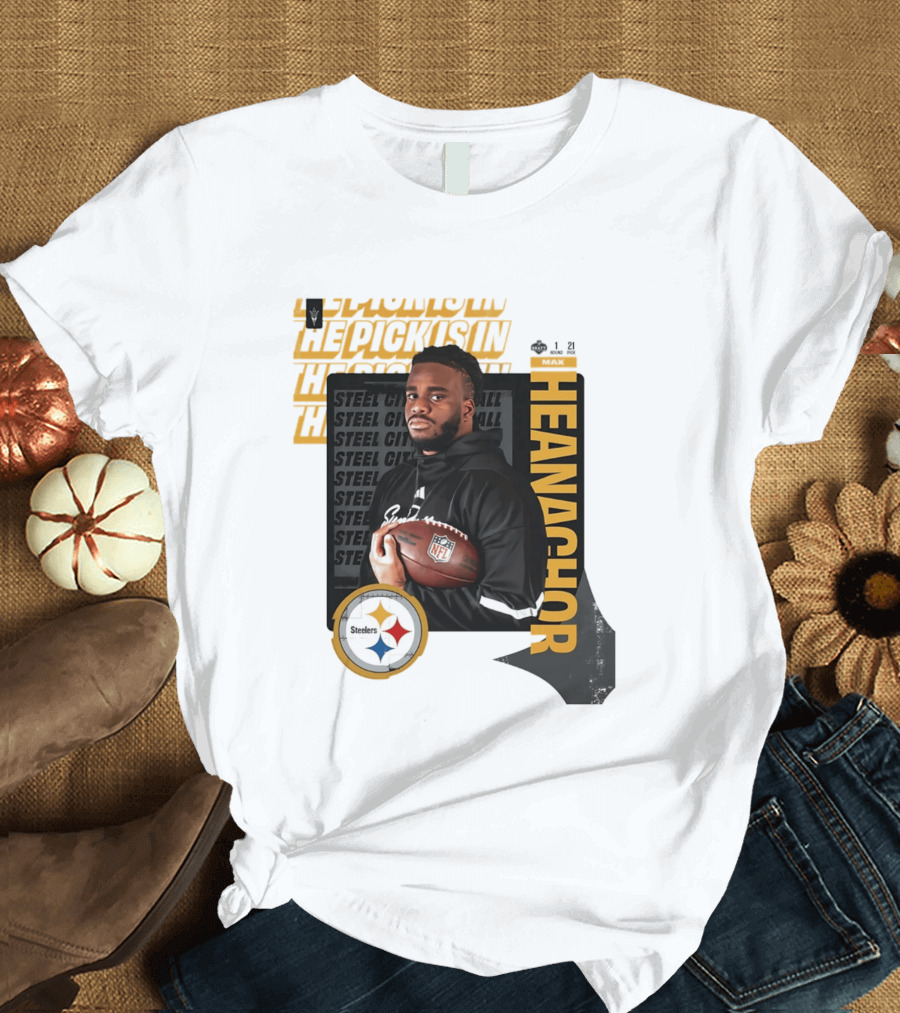 Max Iheanachor Steelers NFL Draft Round 1 Pick 21 2026 T-Shirt