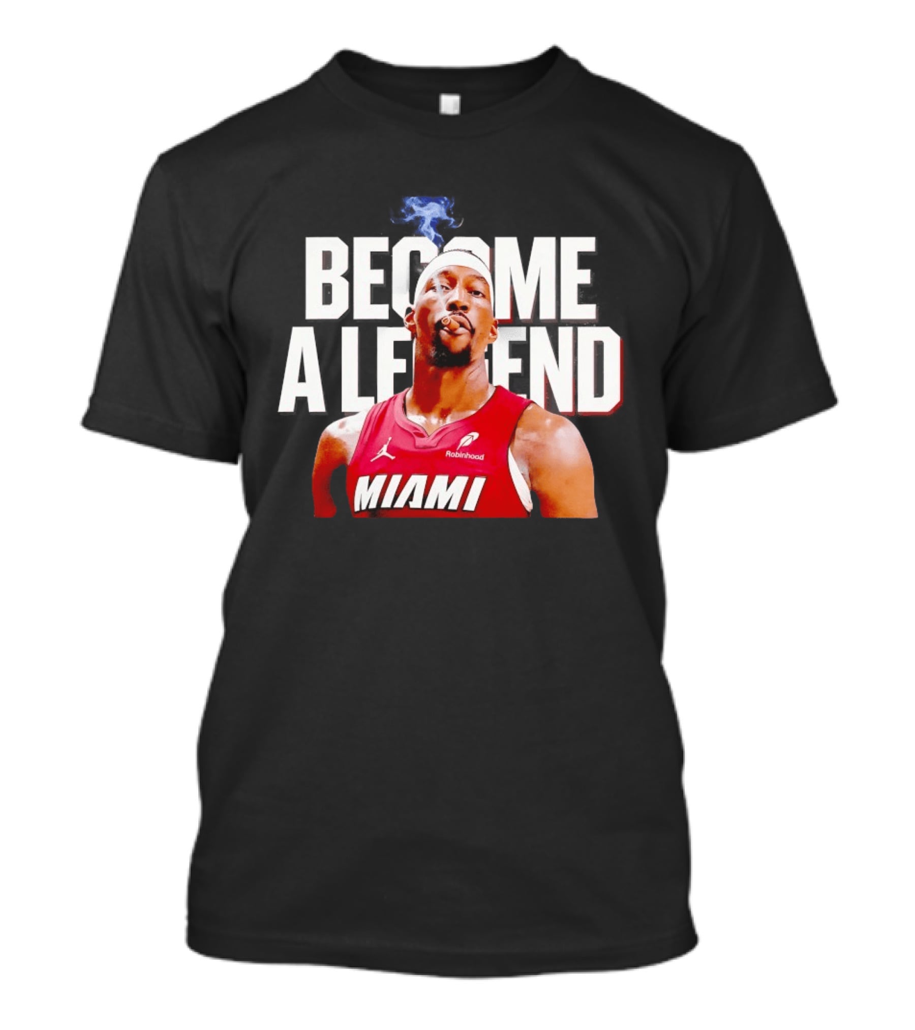 Bam Adebayo Miami Heat Become A Legend Smoking Cigar T-Shirt