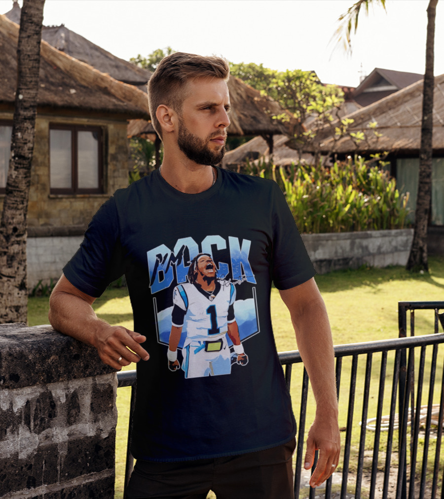 Carolina Panthers Cam Newton I'm Back Celebration Football T-Shirt