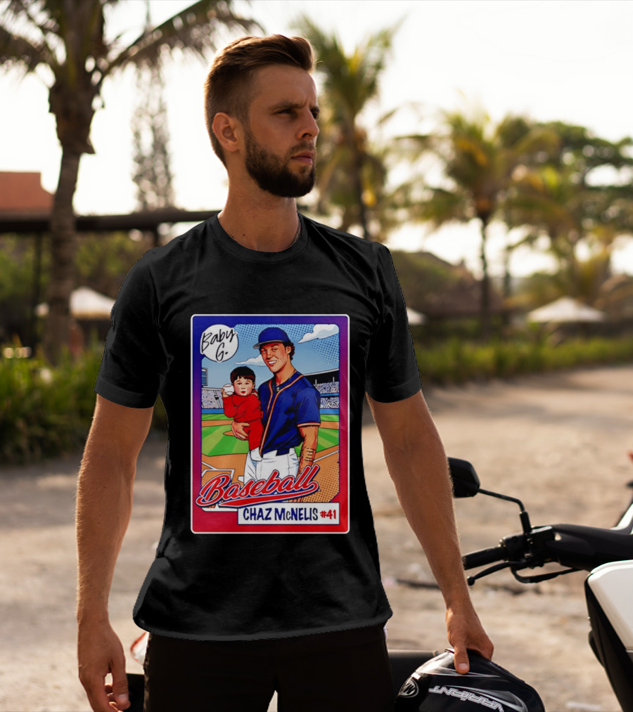 Baby G Chaz McNelis #41 Arizona Baseball NCAA Caricature T-Shirt
