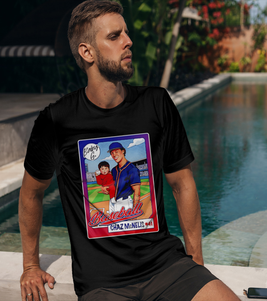 Baby G Chaz McNelis #41 Arizona Baseball NCAA Caricature T-Shirt