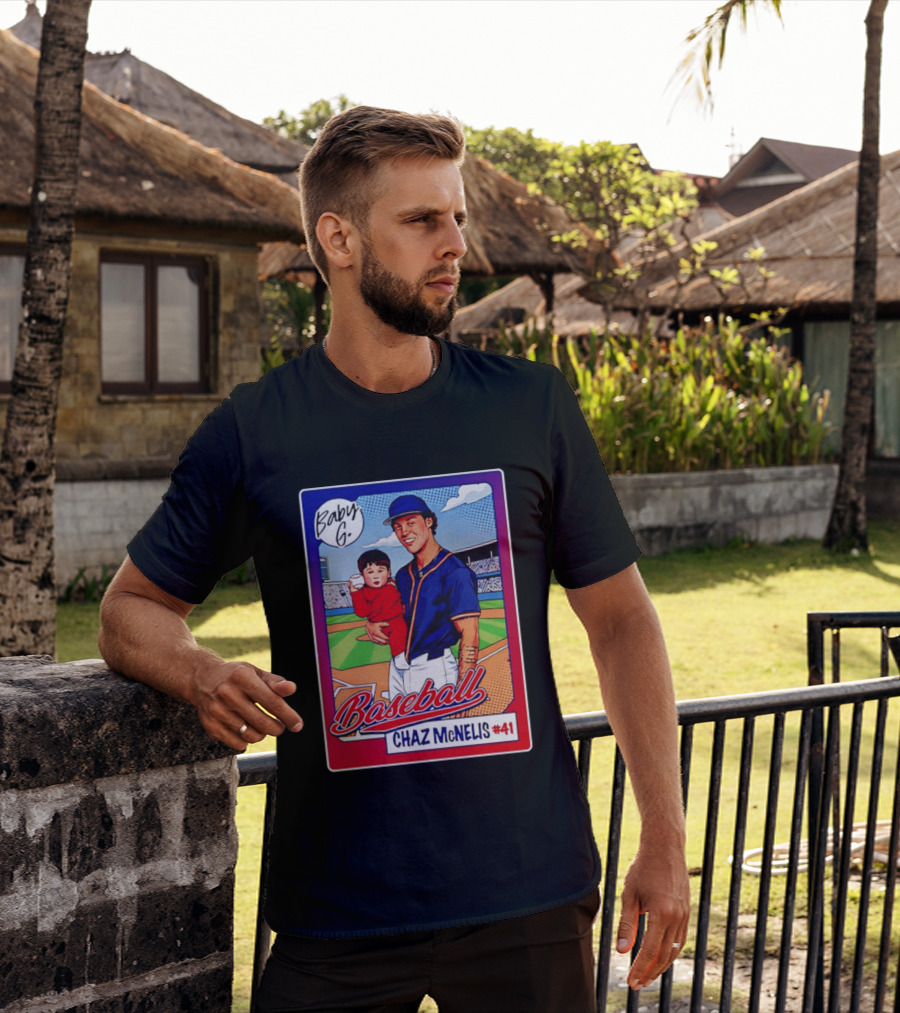 Baby G Chaz McNelis #41 Arizona Baseball NCAA Caricature T-Shirt